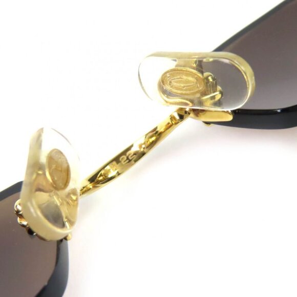 Cartier 2 C Decor Two Point Rimless Sunglasses Gold Bold 22 135 Demo Lens main image 4